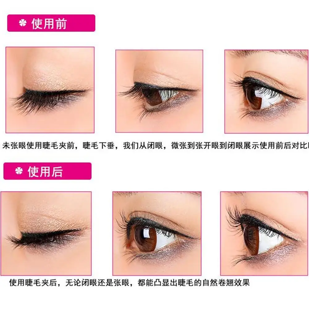 1 Stück tragbare bunte Wimpernzange, Pinzette zum Curlen der Wimpern, Clip, kosmetisches Schönheits-Make-up-Werkzeug – Detail 7