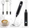 Wireless Handheld Egg Beater, Cappuccino Frother Mixer, Mini Electric Milk Foamer, Coffee Whisk, Battery Powered 6