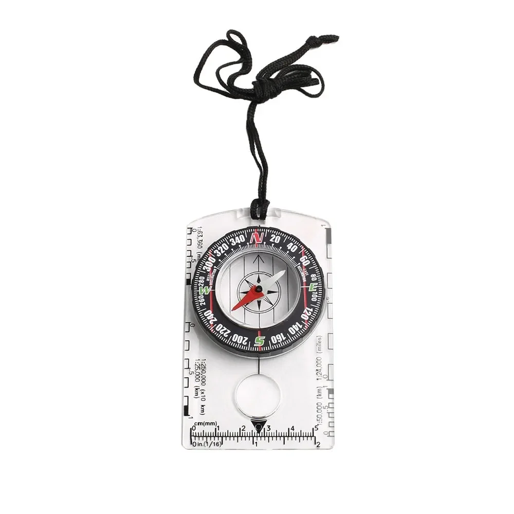 Waterproof Compass Navigation Compass Portable Compass Survival Compass Waterproof Orienteering Compass for Map Reading Baseplate Compass Outdoor Hiking Hunting Navigation Camping Gadget Survival Gear