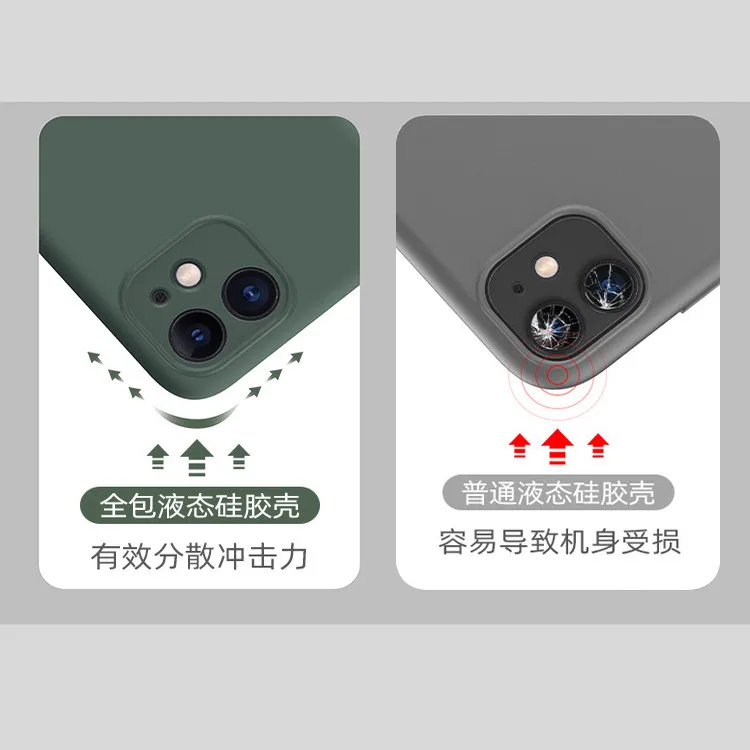 Enhanced Silicone Shockproof Phone Case with Strap - Matte Armor Back Cover s