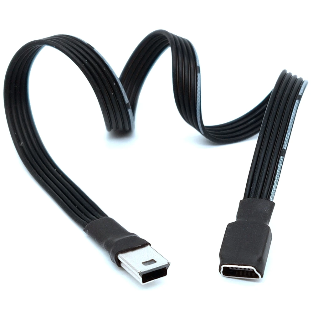 미니 USB 5 핀 수-암 연장 어댑터, 90 도 좌우 상하 앵글 미니 USB 수 어댑터, 5cm