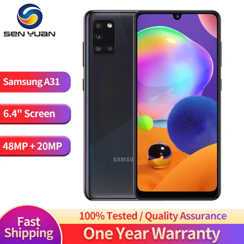 Оригинальный смартфон Samsung Galaxy A31 4G LTE телефон 6 4 дюйма одна SIM-карта Корейская