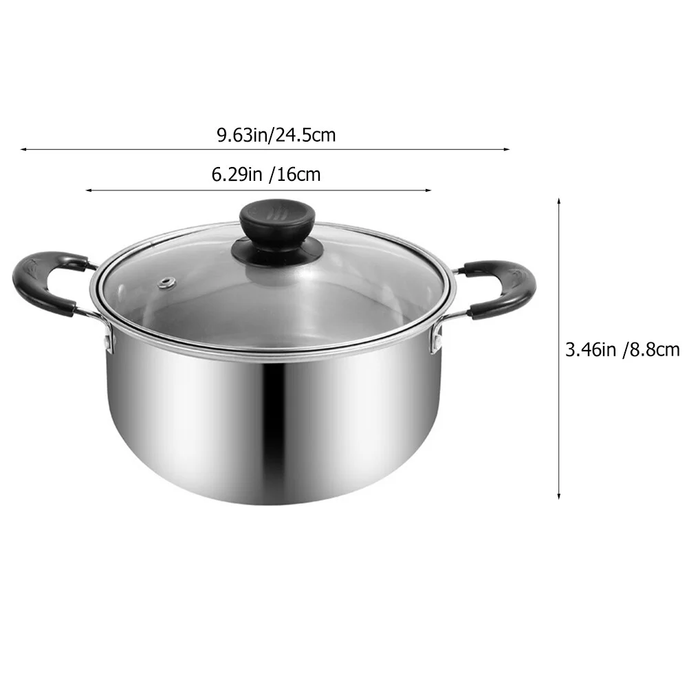 Stainless Steel Saucepan Cooking Utensils Convenient Sauce Pan Pot Milk  Stockpot Large Saucepan Lid Kitchen Nonstick - AliExpress