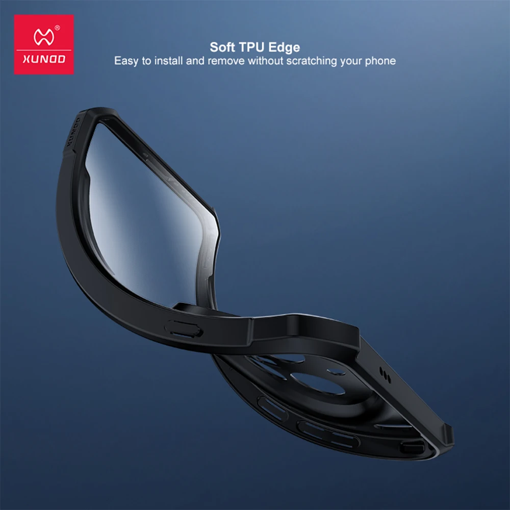 XUNDD Airbag Shockproof Camera Protection Case with Clear Back Stripe Design, Anti-Fingerprint