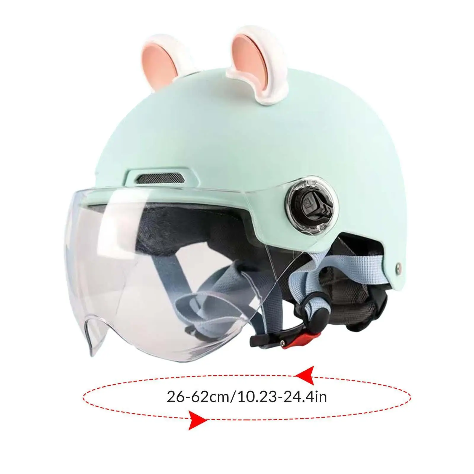 Open Face Moped Helmet Fashion Sun Visor Accessories Half Face Helmet for Street Moped Chopper Electric Motorcycles Adult
