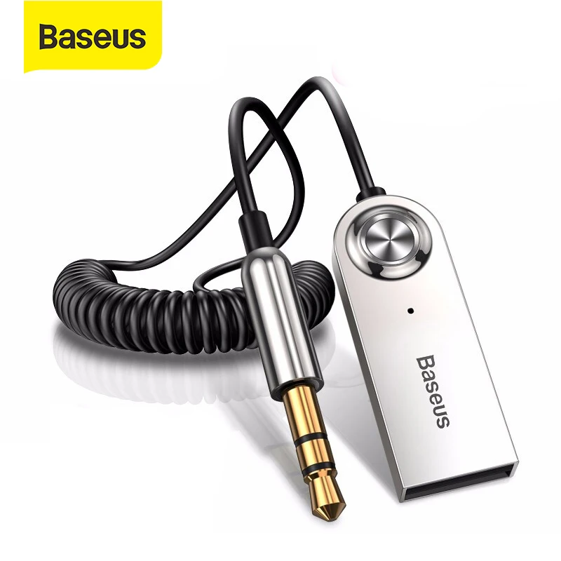 Baseus Bluetooth Car Audio Cable 5.0 Transmitter Wireless Receiver Car AUX 3.5mm Jack Adapter Bluetooth Adapter Audio Cable bluetooth audio adapter