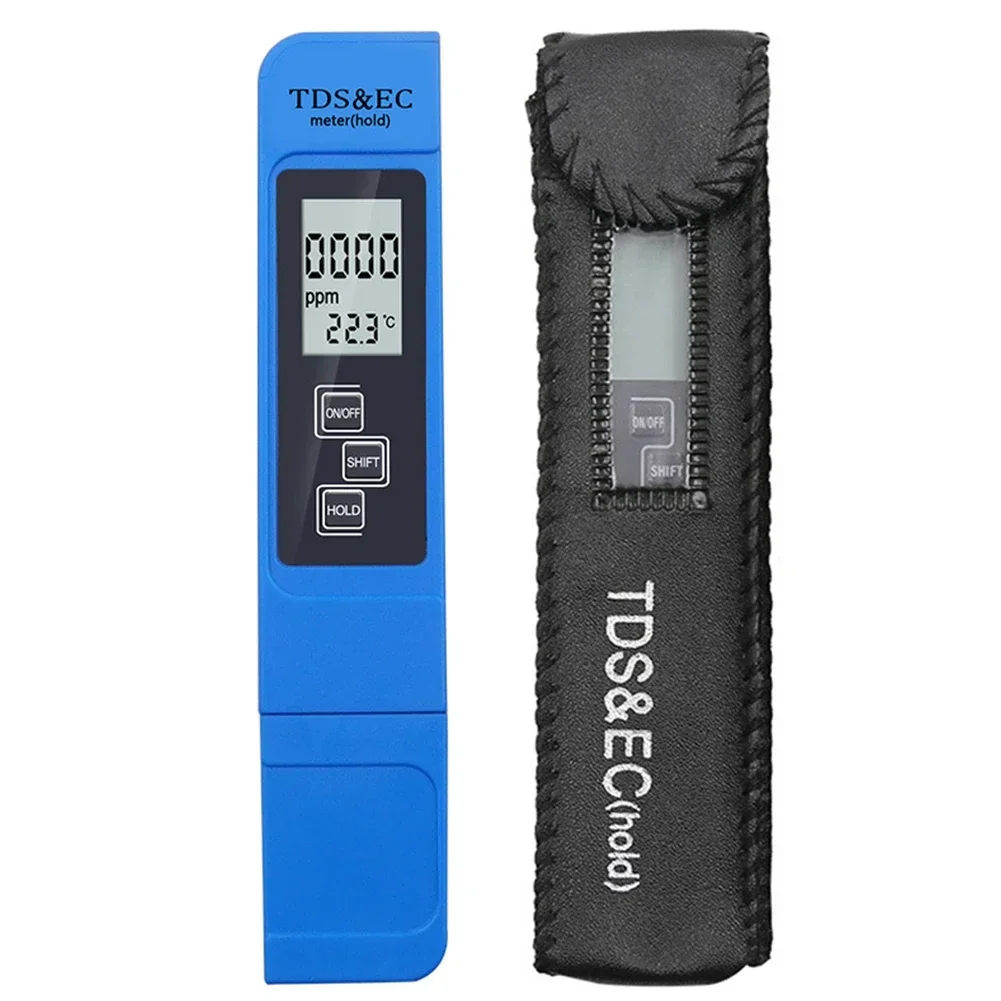 Salt Water Pool Fish Pond Test Digital LCD Salinity Temp Tester Meter Pen Auto-off Function Home Triple Water Quality Testing