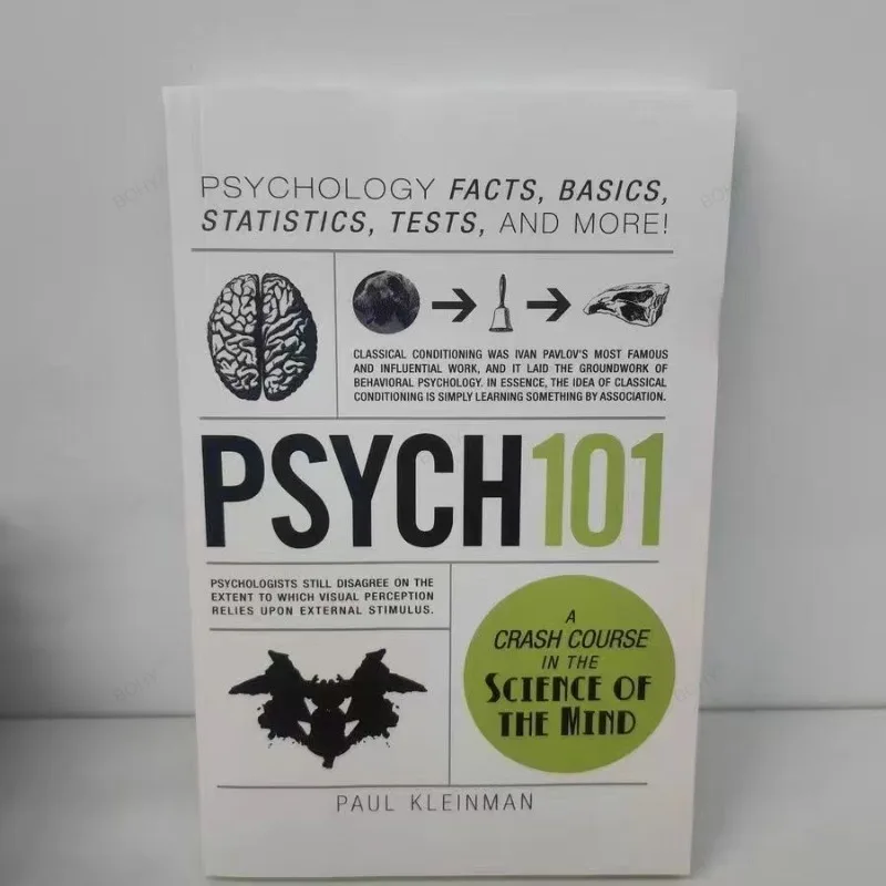 

Psych 101 by Paul Kleinman A Crash Couse in the Science of the Mind Popular Psychology Reference English Book Paperback