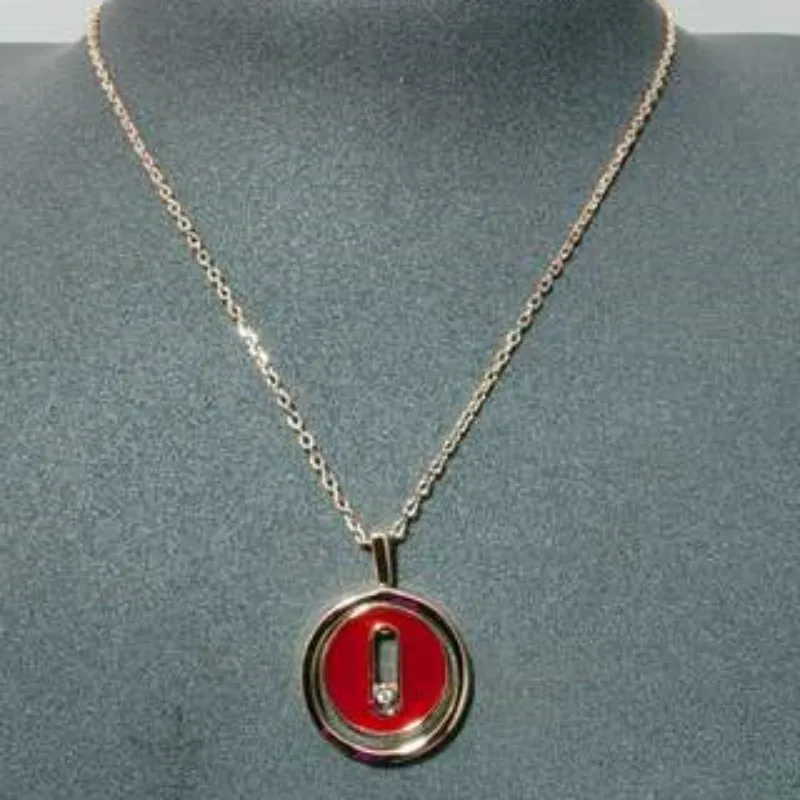 Original Fashion Jewelry Move Necklace - Silver 925 Charming Women's Necklace with Round Zircon Sliding Design, Party Matching