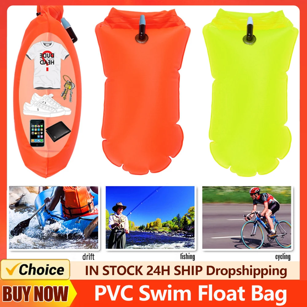 Inflatable Open Swimming Buoy Tow Float Dry Bag With Waist Belt For Boating Rafting Swimming Bucket Water Sport Safety Bag waterproof bag swimming bag dry bag swimming buoy