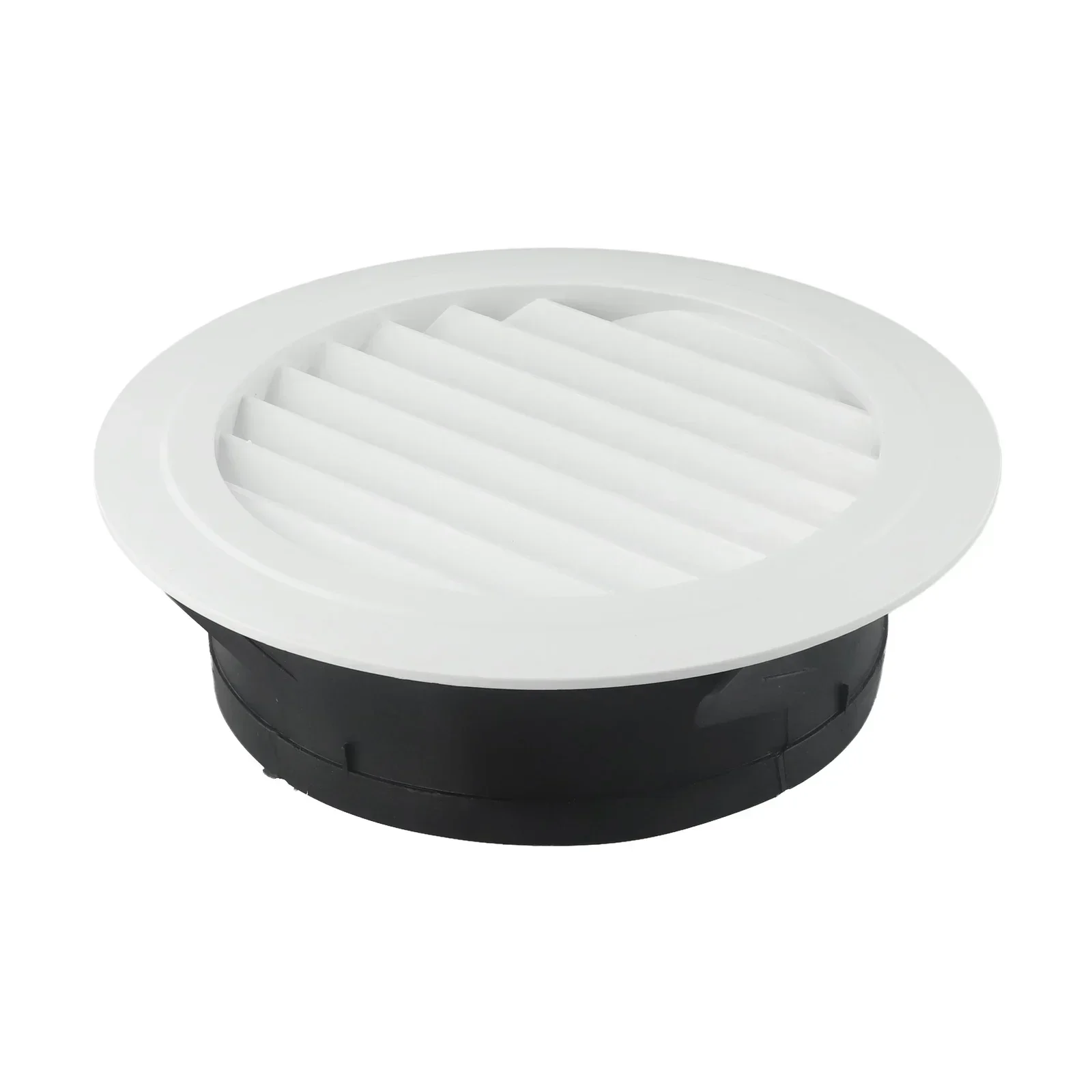Duct Vents Round Louvered Air Vent Grille Interior ABS Ventilation Wall Vent Covers Circular Plastic Adjustable Airflow