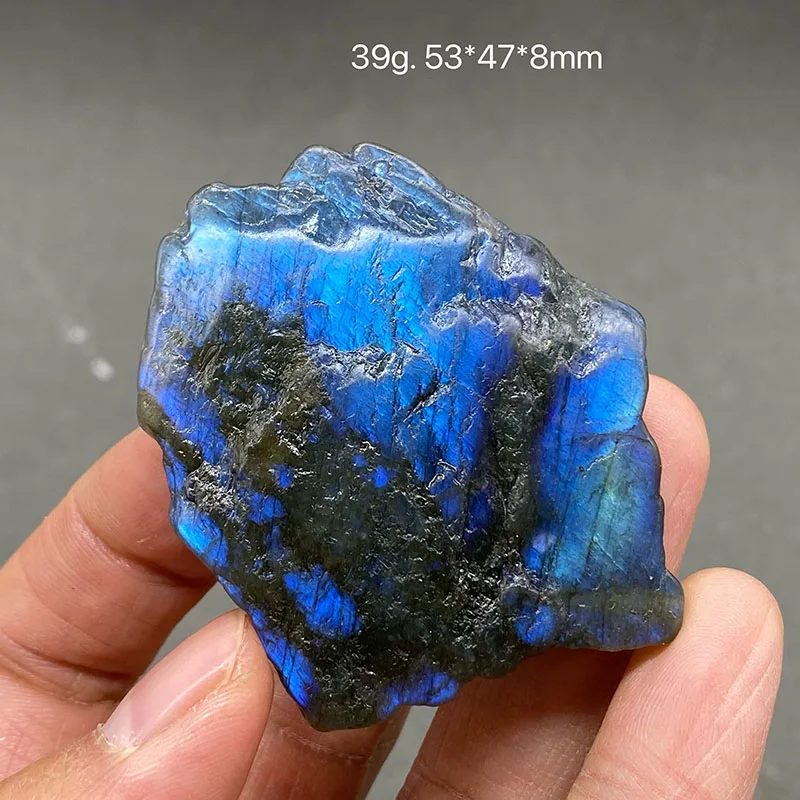 100% 天然ラブラドライト スライス クォーツ ミネラル クリスタル標本