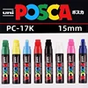 UNI-Ball POSCA Markers, 1pcs 8/17K Chisel Tip Paint Marker Pen for Large Backgrounds Rock Art Glass Graffiti Japanese Stationery 1