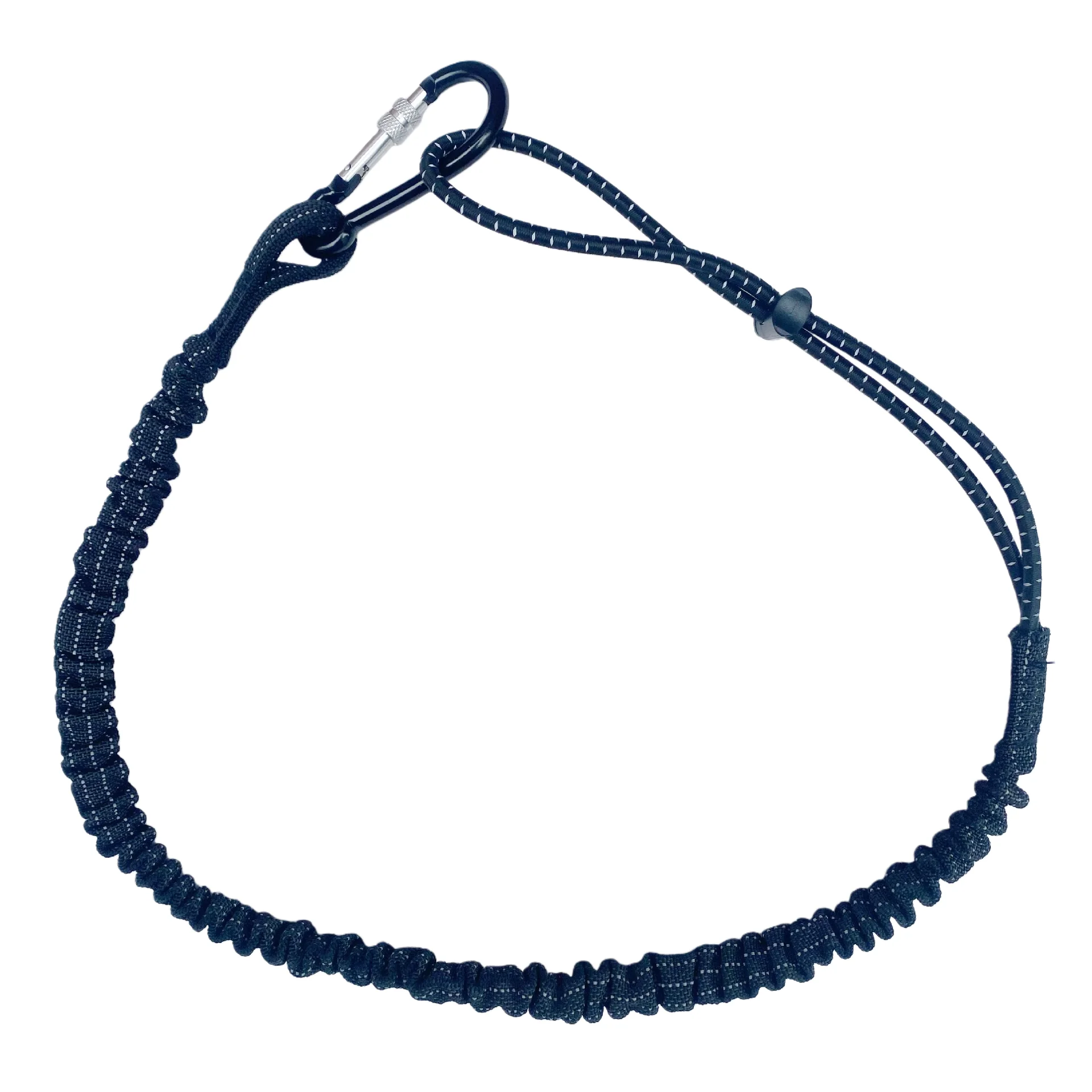 Safety Bungee Tether Tool Lanyard With Carabiner Hook Climbing Working Anti-Falling Safety Rope Aerial Work Climbing Accessories