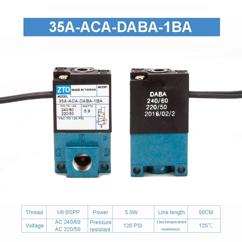 vias 35A-ACA-DDAA-1BA DDBA DDFA MAC marcação dispensadora