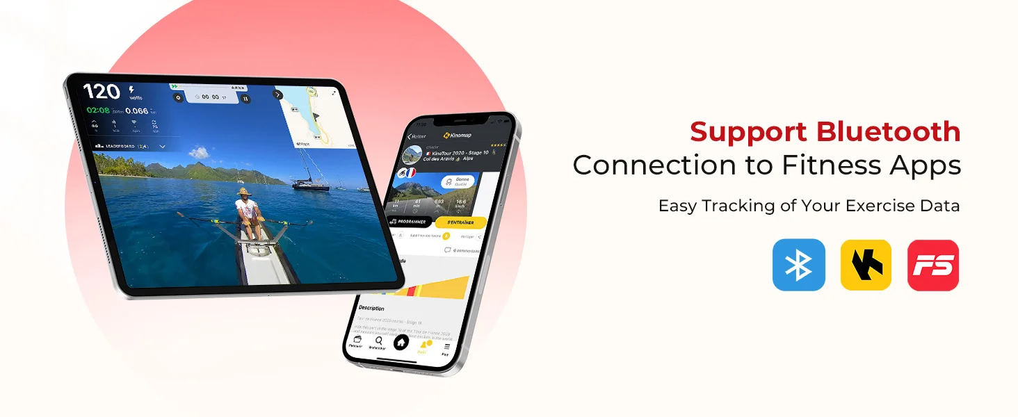 row machine with large foot pedals