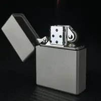Titanium Shell Fuel Kerosene Lighter Square Head Thickened Sealed Waterproof Lighter Armor Windproof Retro Men Gasoline Lighter 1