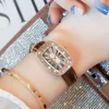 Ladies Watches Small Wrist Leather Strap Watch Fashion Diamond Watch Roman Numeral Battery Watches Temperament Versatile Watch 1