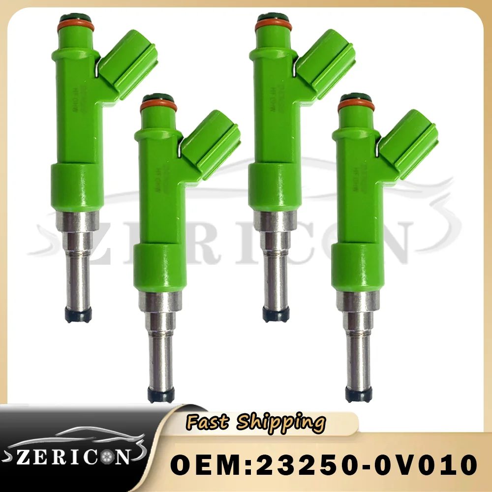 

4pcs Original 23250-0V010 23209-39175 23209-09175 Fuel Injector Nozzle 90% New for Toyota Camry Scion Highlander Venza 2.5 2.7L