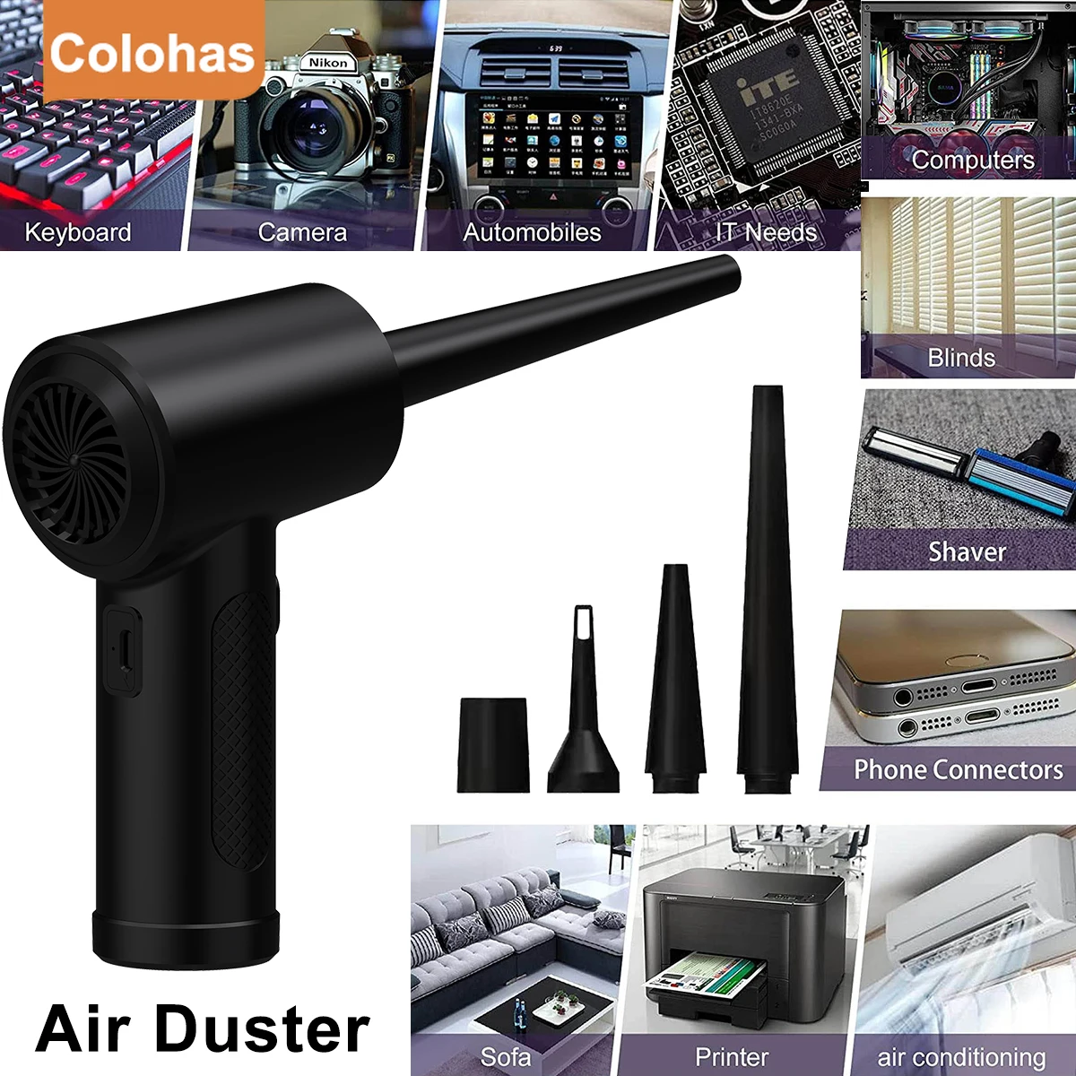 Usb Compressed Air can for computers Electric Air Blower Computer