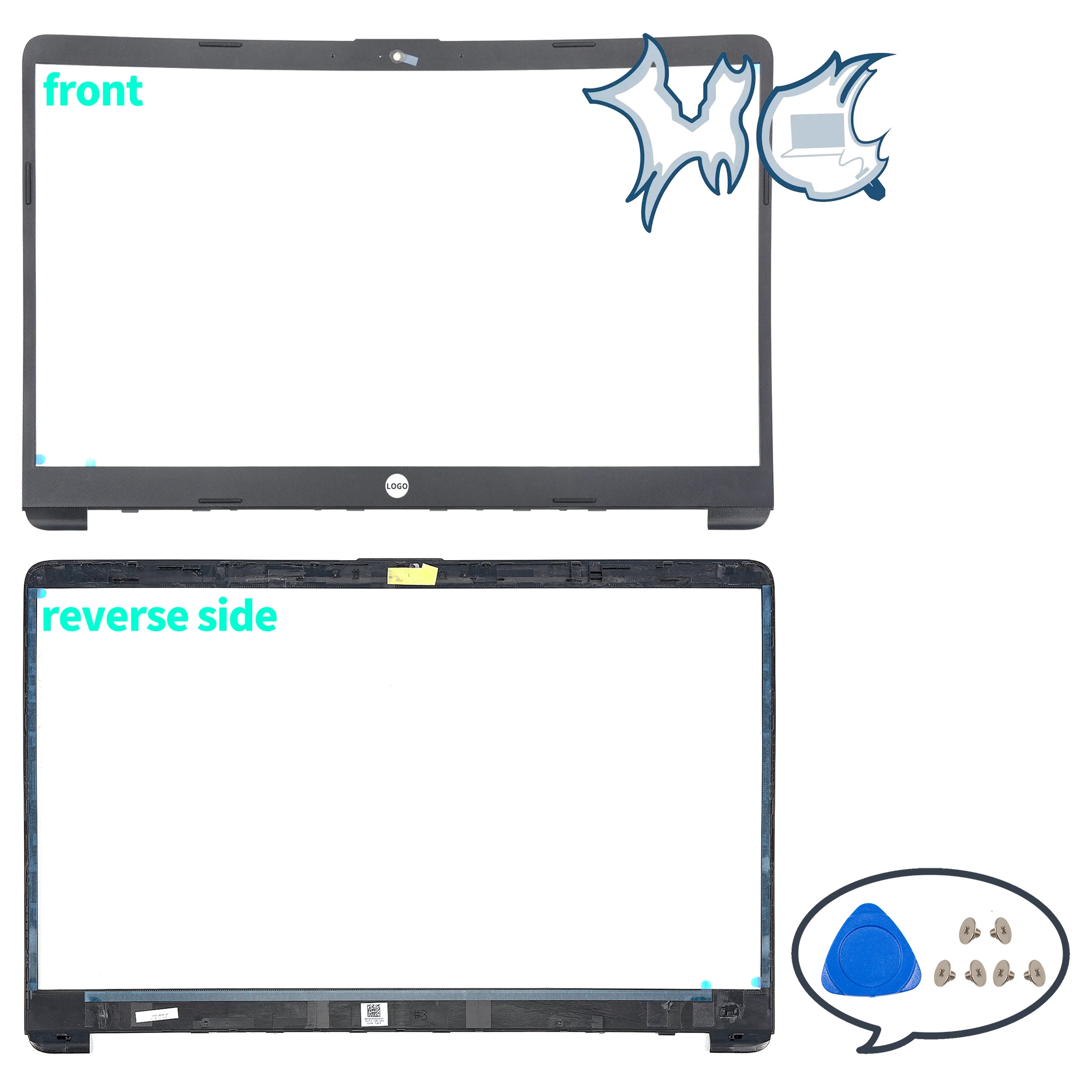 TPN-C139 LCD 후면 커버, 전면 베젤 키보드 하단 힌지 커버 교체, 노트북 부품, 15-DW 15S-DU 15S-DY 250 G8
