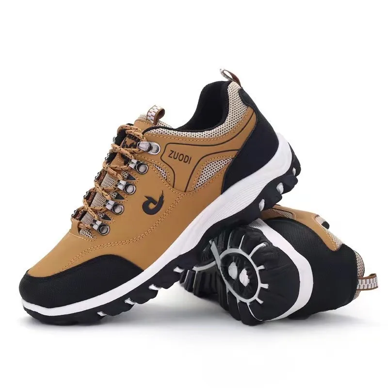 

WTEMPO Men Shoes Summer Breathable Sneakers Outdoor Lightweight Men's Moccasins Trekking Shoes for Men Lace-up Hiking Shoes