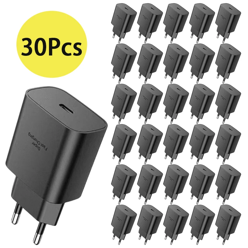 

Сетевое зарядное устройство USB Type-C PD, 30 шт., 18 Вт (20 Вт), адаптеры питания для быстрой зарядки для Samsung S20 S22 S23 Note 10 Htc lg Iphone