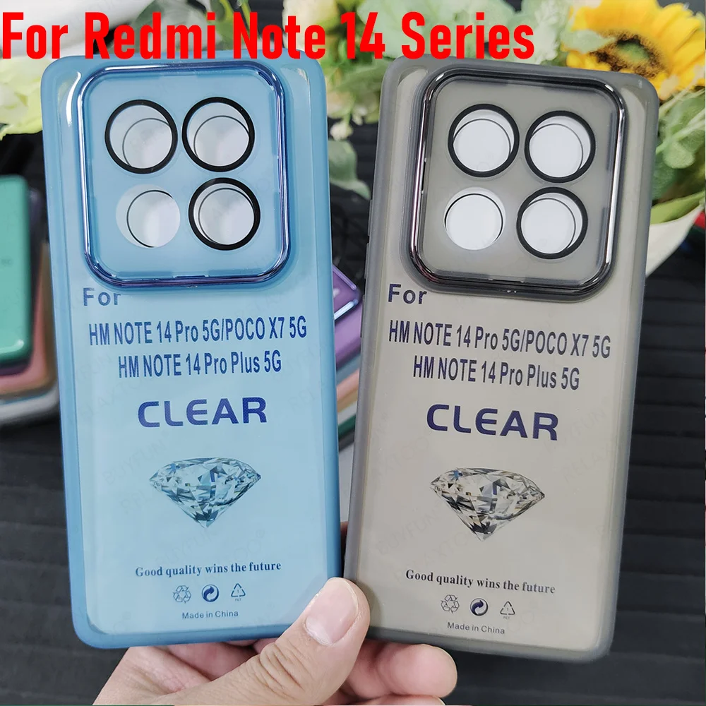 Translucent Crystal Silicone Protective Phone Case with Camera Guard