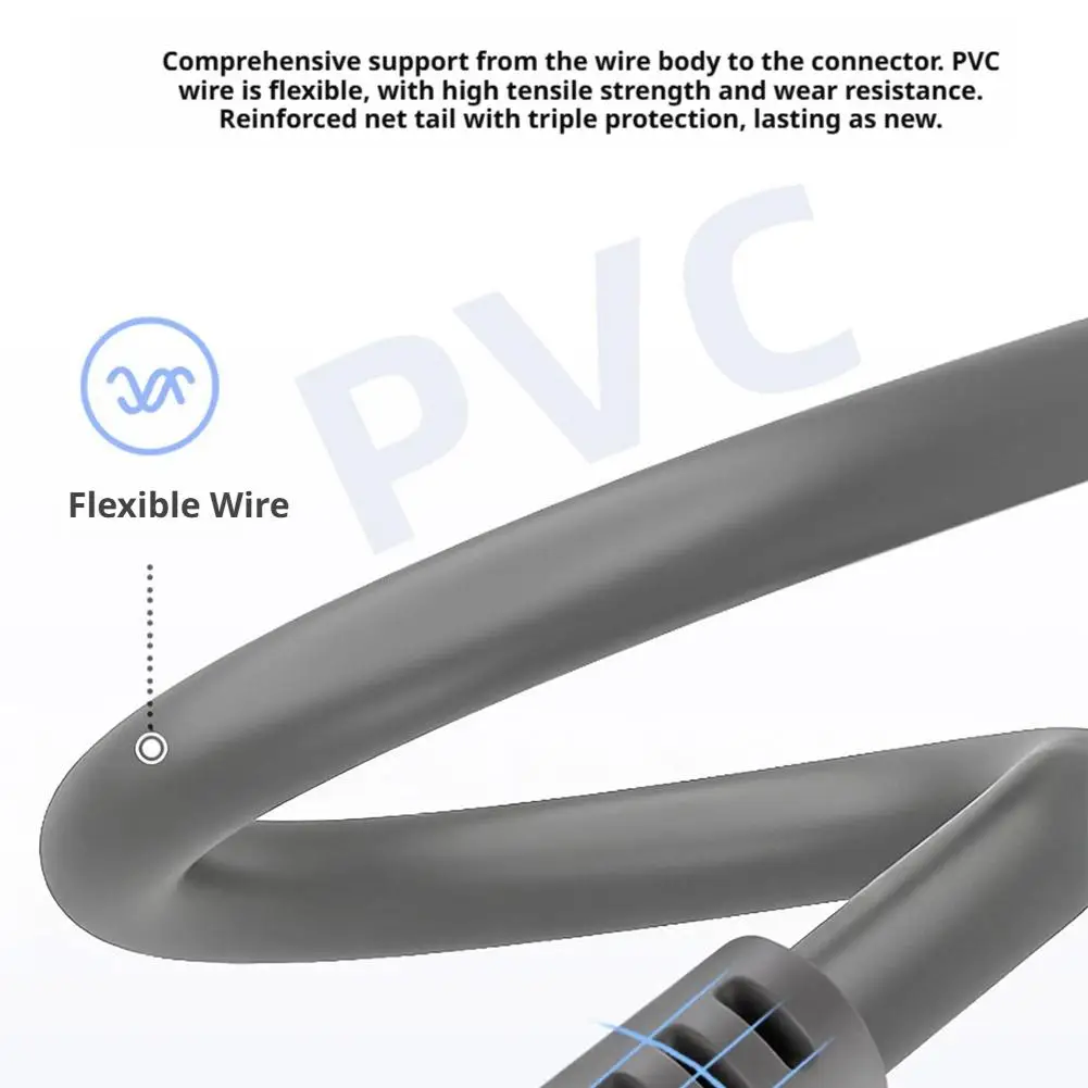 1.8m 타입 C 45W PD 충전 케이블 (위유 콘솔용) USB C 전원 공급 코드 (닌텐도 위유 게임 콘솔 충전 케이블)