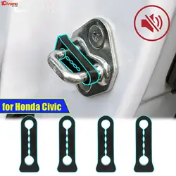 Sound Damper Door Lock Buffer For Honda CIVIC 2005-2023 Rattling STOP Soundproof Screaks Deaf Seal Deadener Deadening Car Parts