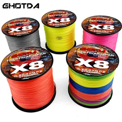 BAKAWA Braided Fishing Line 4 Strands 300M 500M 1000M