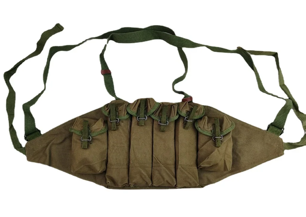 Collectable GENUINE ORIGINAL Suplus VIETNAM WAR Chinese Army PLA Type 85 Chest Rig Ammo Pouch Made in 1994s