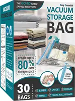 Space Saver Bags Compression Storage Bags for Comforters and Blankets, Vacuum Sealer Bags for Clothes Storage 1