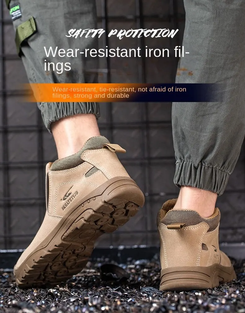 High Quality Insulation 6kv Welding Shoes Men Work Boots Safety Shoes Puncture-Proof Spark Proof Indestructible Shoes Industrial