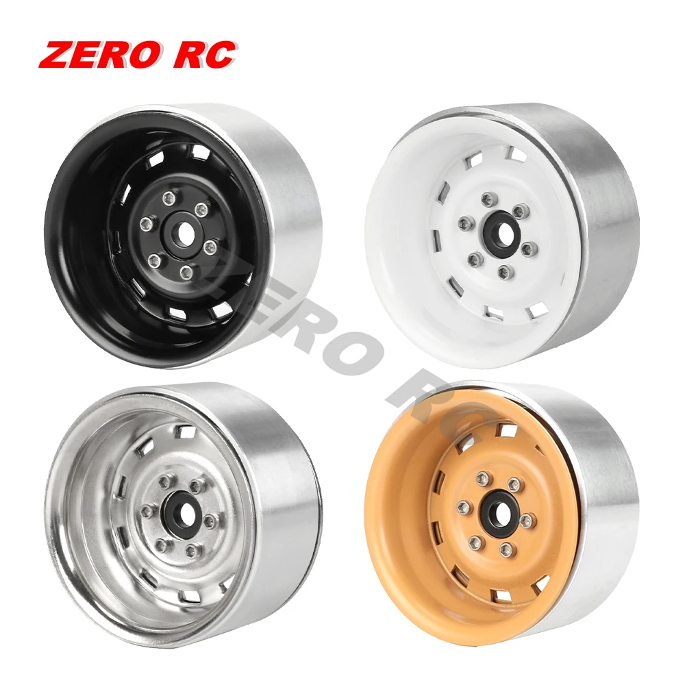 1/10 RC Crawler Metal Beadlock Wheel Hub Rim Deep Dish 1.9" for Axial SCX10 II III 90046 MST RGT YIKONG Traxxas TRX4 RC4WD D90