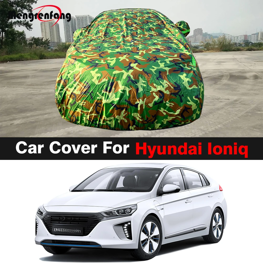 

Camouflage Full Car Cover Waterproof Sun UV Rain Snow Protection Auto Cover Dustproof For Hyundai Ioniq 2016-2023