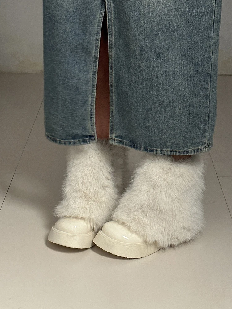 Thick Soled Plush Fur Snow Boots For Women's 2023 Autumn And Winter New Fashionable Plush And Warm Fashion Short Ankle Boots