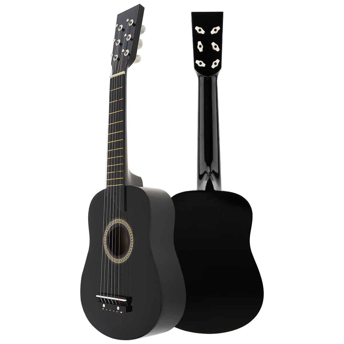 Description Picture 4 of item25 Inch Acoustic Guitar Black Basswood Adults Guitarra with Pick Strings Musical Instrument Gifts for Beginner
