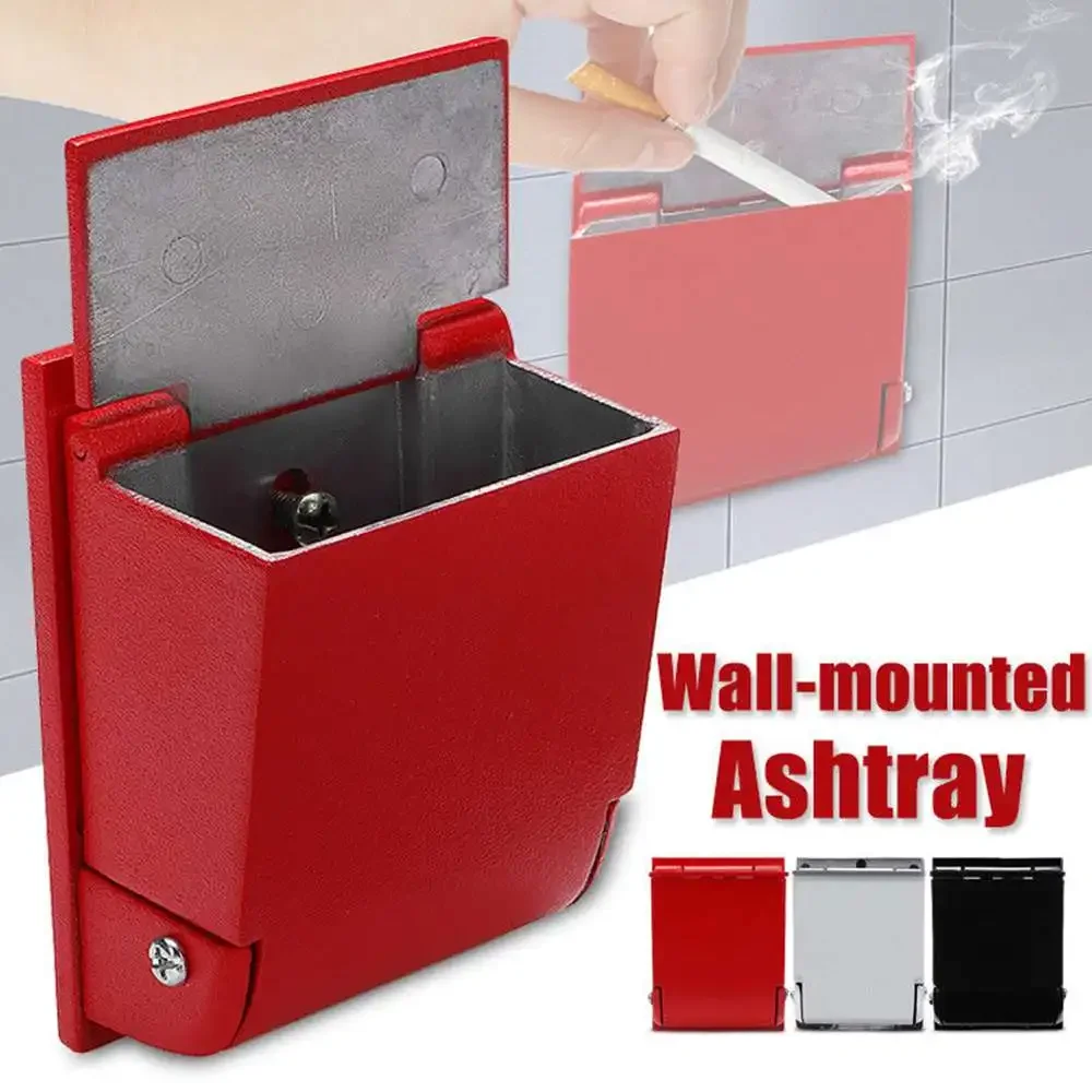 Portable Ashtray Cigarettes Ashtray Silicone Ashtray Stainless Steel Ashtray Metal Ashtray Air Purifier Ashtray Wood Ashtray Ceramic Ashtray 95*70mm Wall Mounted Aluminum Alloy Ashtray Cigarette Holder Creative Personality Outdoor Smoking Public Places