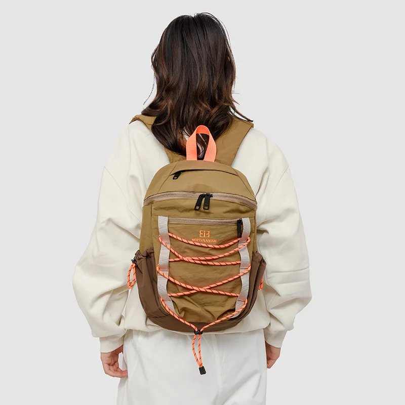 Outdoor Sports Backpack Large Capacity Casual Oxford Cloth Double Shoulder Bag for Travel New Style