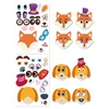 12Sheet/set Make a Face DIY Puzzle Stickers 4 Styles Available 12 Different Patterns Cute Animals Changing Stickers  Kids Toys 4
