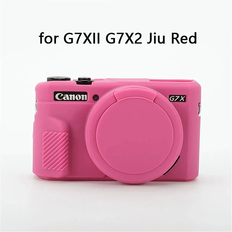 Durable Soft Silicone Rubber Shockproof Camera Body Case with Lens Cap Protection
