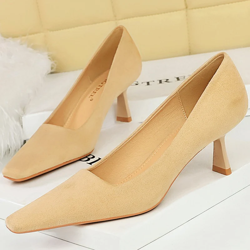 ElegantWomenBlueRed6cmHighHeelsSuedePumpsLuxuryOfficeLadySquareToeKittenFlock.jpg