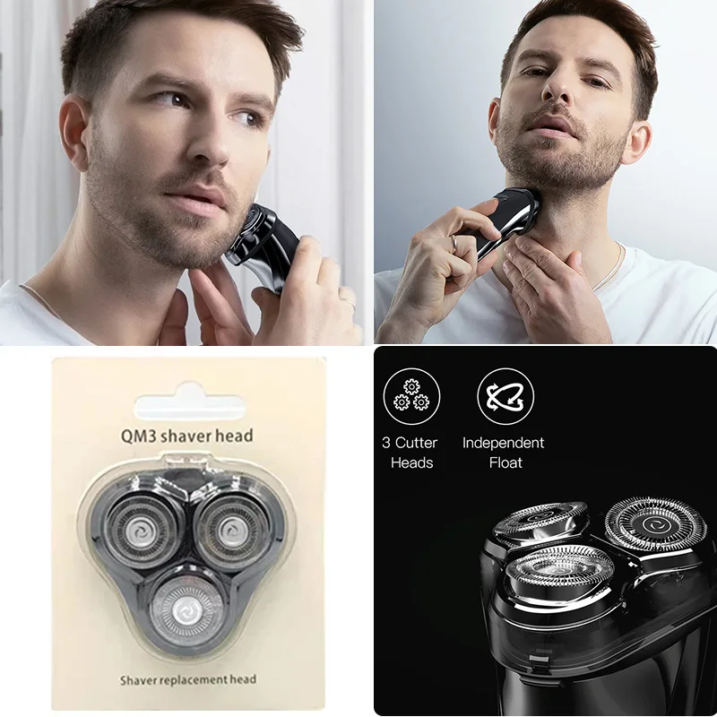 Youpin SOEYE Electric Shaver Replacement head for Men electric razor head IPX7 Waterproof cutter head beard trimmer Accessories 6