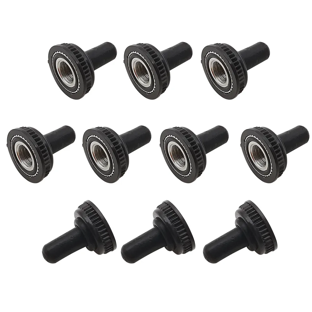 Cappuccio Interruttore A Levetta A Bilanciere Nero Da 6Mm Mts Mini Coperture A Levetta Wpc-05 Cappuccio Impermeabile Antipolvere 5/10/20 Pezzi