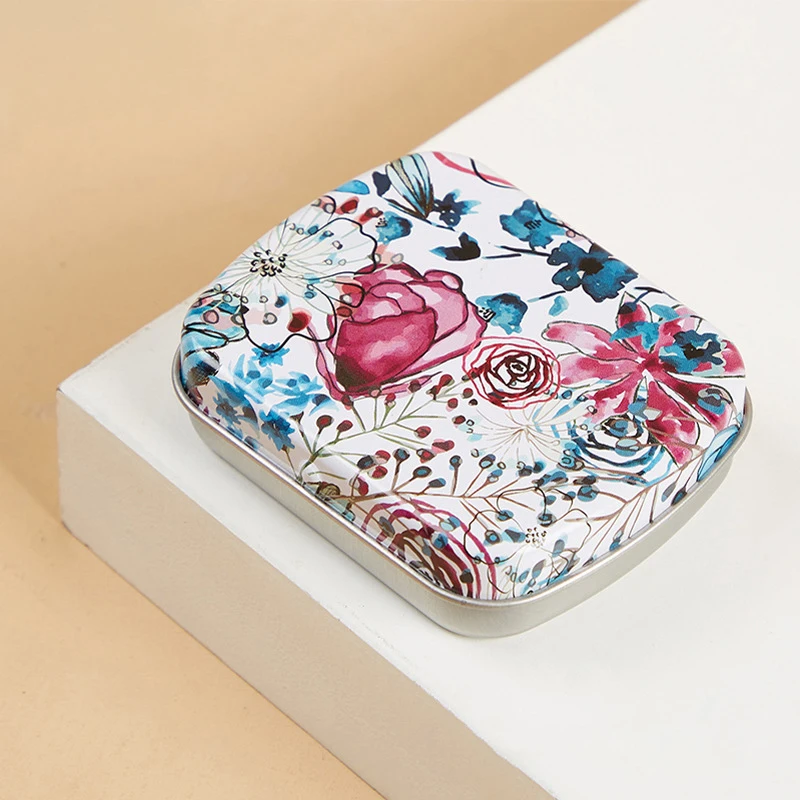 Tragbare kleine Metall Aufbewahrung sbox Rechteck leere Klapp dosen Box Container Verpackung liefert tragbare Tasche Kinder Geschenke – Detail 7