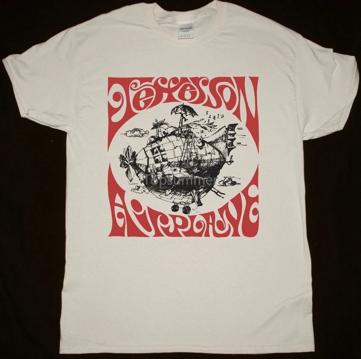 

Jefferson Airplane Airplane Shirt Natural Tshirt Psychedelic Rock Acid Woodstock