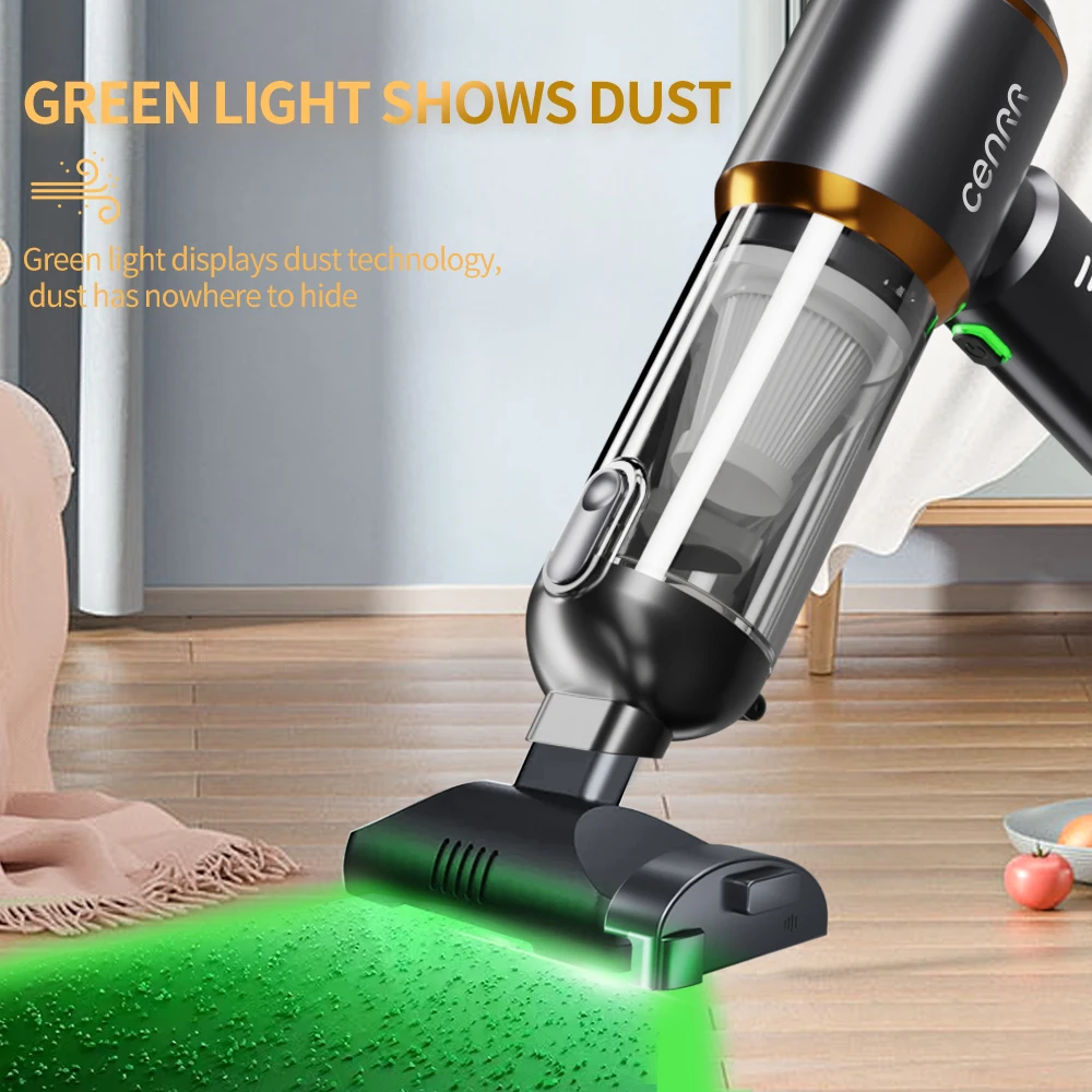 CENRR Mini Car Vacuum Cleaner 998000PA Cordless Powerful Wireless Car Cleaner HandHeld Home Appliance Portable Vacuum Cleaner 6