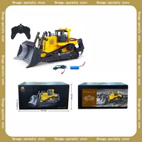 Huina 1:16 Eleven Channel Heavy Duty Bulldozer Simulation Remote Control Engineering Vehicle Model Outdoor Children'S Toy Gift 1