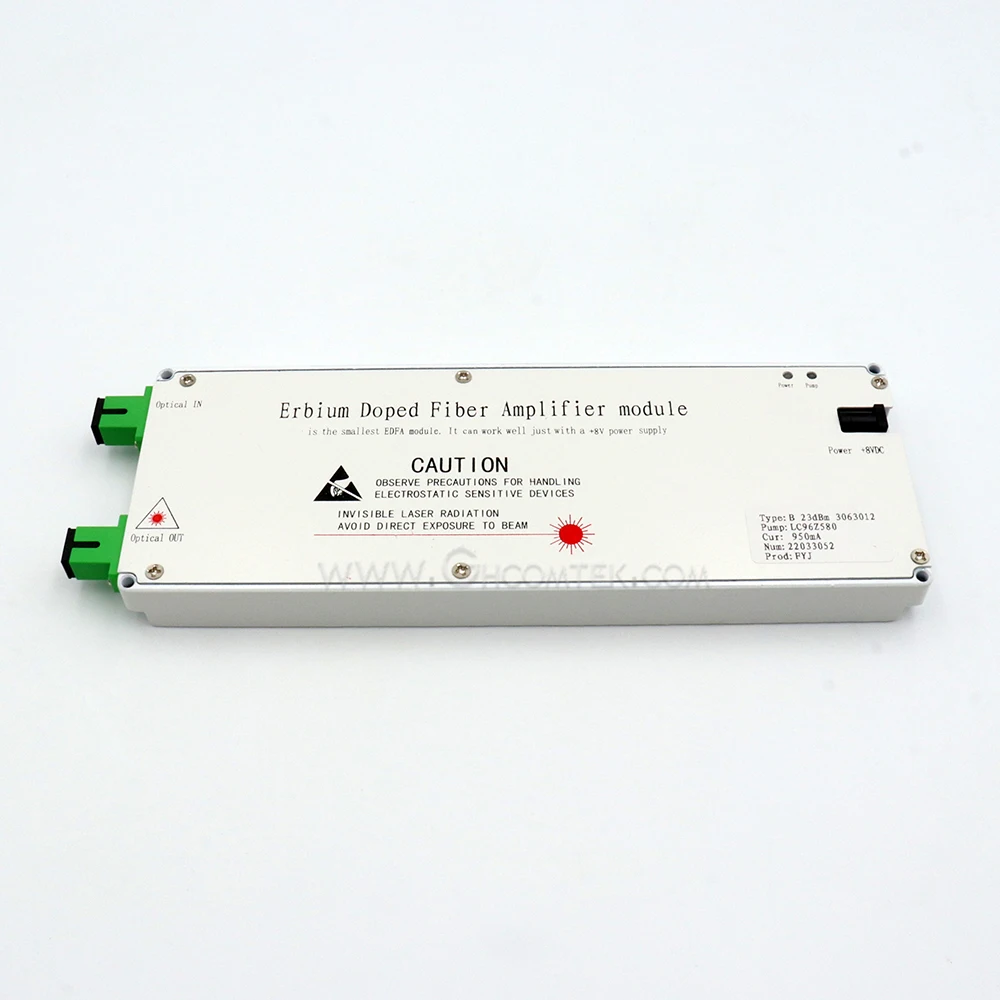 FTTH CATV 1550nm EDFA Module Fiber Optical Amplifier 22dBm Power Out ftth catv 1550nm edfa module fiber optical amplifier 22dbm power out